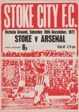 Stoke City v Arsenal 30-Dec-1972