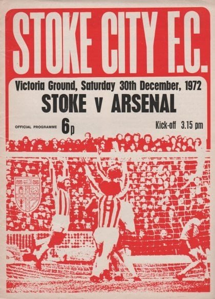 Stoke City v Arsenal 30-Dec-1972