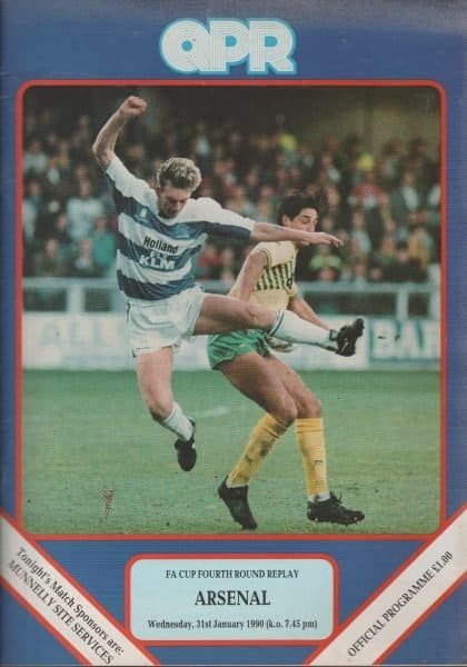 Queens Park Rangers v Arsenal  31-Jan-1990