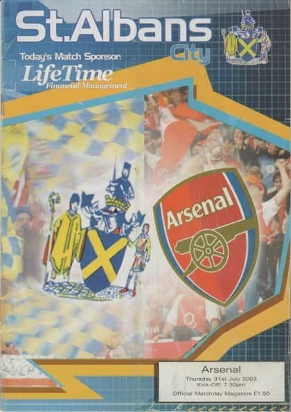 St Albans City v Arsenal 31-Jul-2003