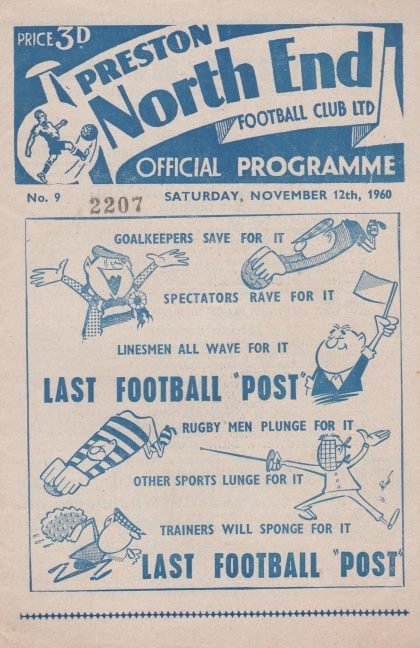 Preston North End v Aston Villa 12-Nov-1960