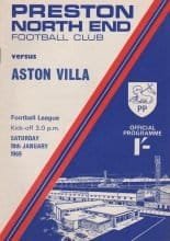 Preston North End v Aston Villa 18-Jan-1969