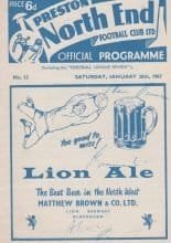 Preston North End v Aston Villa 28-Jan-1967