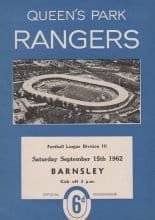 Queens Park Rangers v Barnsley 15-Sep-1962