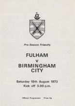 Fulham v Birmingham City  18-Aug-1973