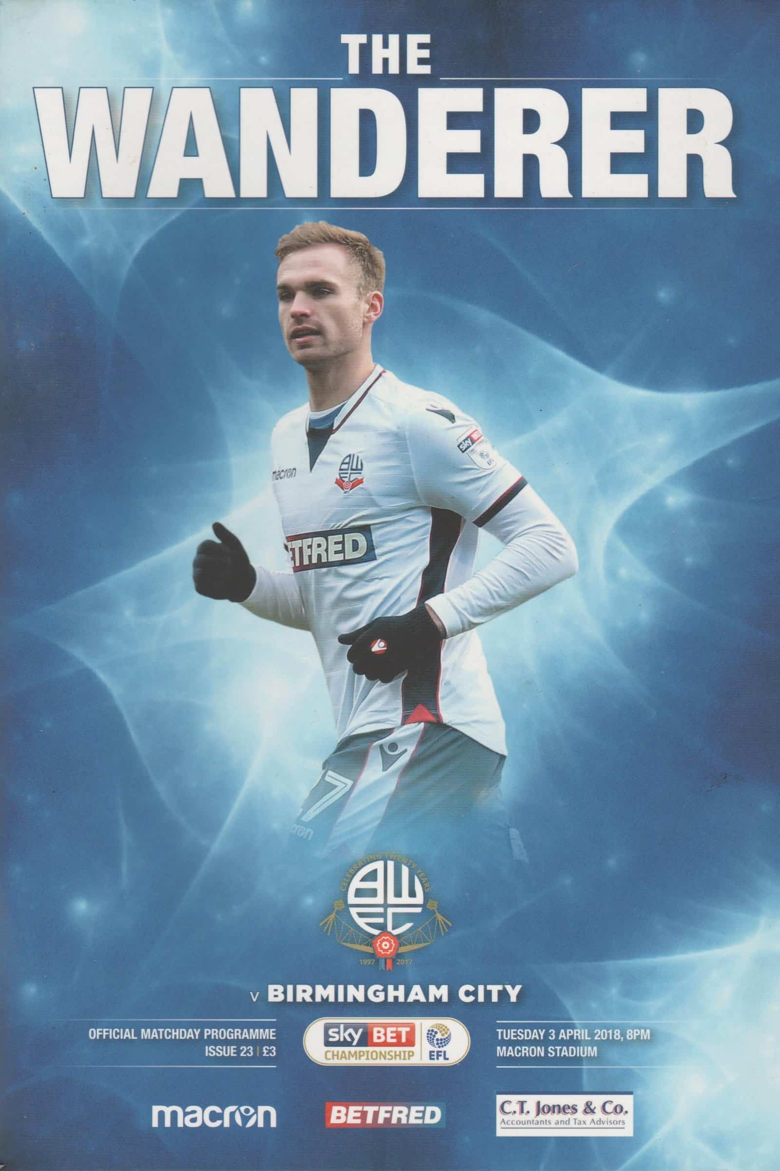 Bolton Wanderers v Birmingham City 03-Apr-2018