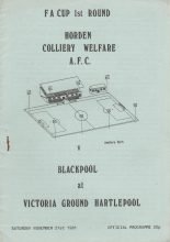 Horden Colliery Welfare v Blackpool 21-Nov-1981