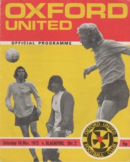 Oxford United v Blackpool 10-Mar-1973