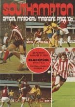 Southampton v Blackpool 31-Aug-1974