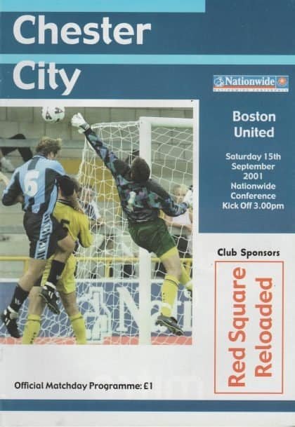 Chester City v Boston United 15-Sep-2001