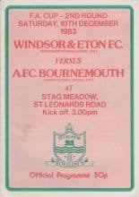 Windsor & Eton v AFC Bournemouth  10-Dec-1983