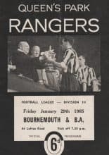 Queens Park Rangers v Bournemouth & Boscombe Athletic 29-Jan-1965