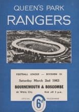 Queens Park Rangers v Bournemouth & Boscombe Athletic 02-Mar-1963