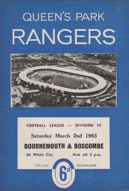 Queens Park Rangers v Bournemouth & Boscombe Athletic 02-Mar-1963