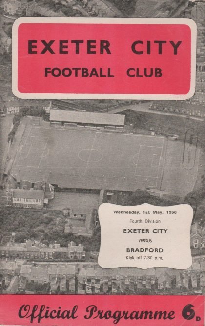 Exeter City v Bradford Park Avenue 01-May-1968