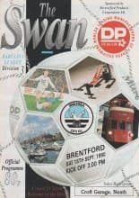 Swansea City v Brentford 15-Sep-1990