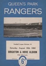 Queens Park Rangers v Brighton & Hove Albion 18-Aug-1962
