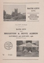 Bath City v Brighton & Hove Albion  09-Jan-1960