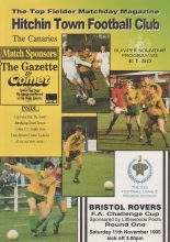 Hitchin Town v Bristol Rovers  11-Nov-1995