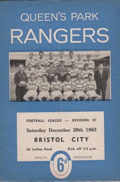 Queens Park Rangers v Bristol City 28-Dec-1963