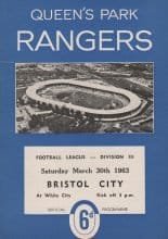Queens Park Rangers v Bristol City 30-Mar-1963