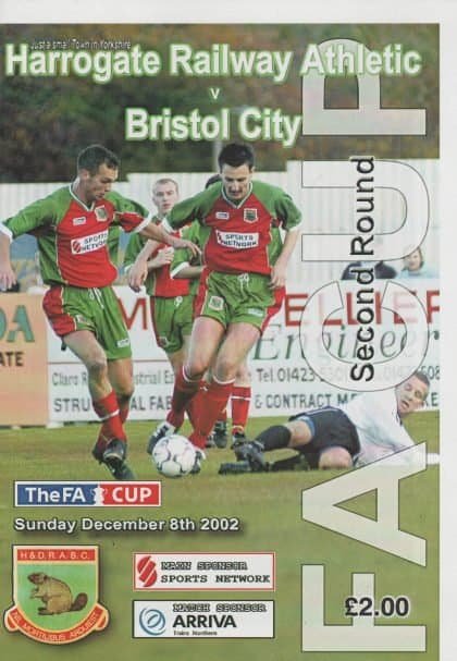 Harrogate Railway Athletic v Bristol City 08-Dec-2002