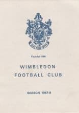 Wimbledon v Bristol Rovers 06-Jan-1968
