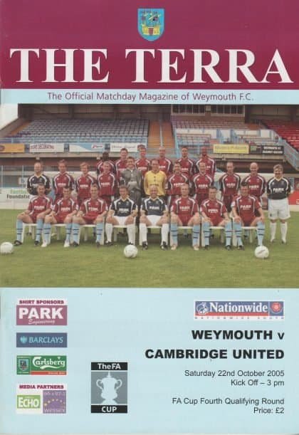Weymouth v Cambridge United 22-Oct-2005