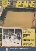 Preston North End v Cardiff City 03-Dec-1988