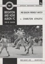 Brighton and Hove Albion v Charlton Athletic 11-Aug-1989
