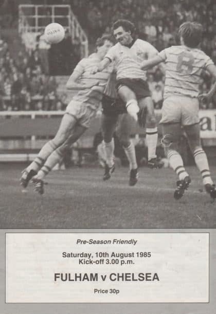 Fulham v Chelsea 10-Aug-1985