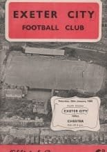 Exeter City v Chester 20-Jan-1968