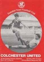 Swindon Town v Colchester United 10-Oct-1982