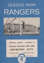 Queens Park Rangers v Coventry City 30-Nov-1963
