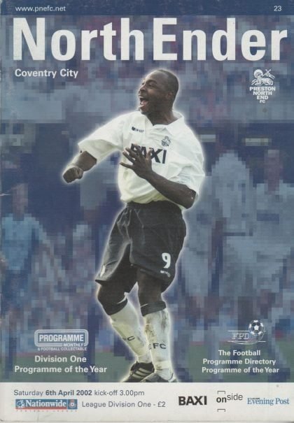 Preston North End v Coventry City 06-Apr-2002