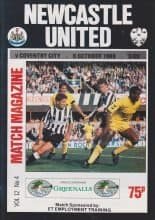 Newcastle United v Coventry City 08-Oct-1988