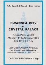 Swansea City v Crystal Palace  14-Jan-1980
