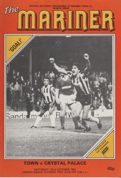 Grimsby Town v Crystal Palace 22-Oct-1983