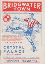 Bridgwater Town v Crystal Palace  25-Nov-1961
