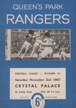 Queens Park Rangers v Crystal Palace 02-Nov-1963