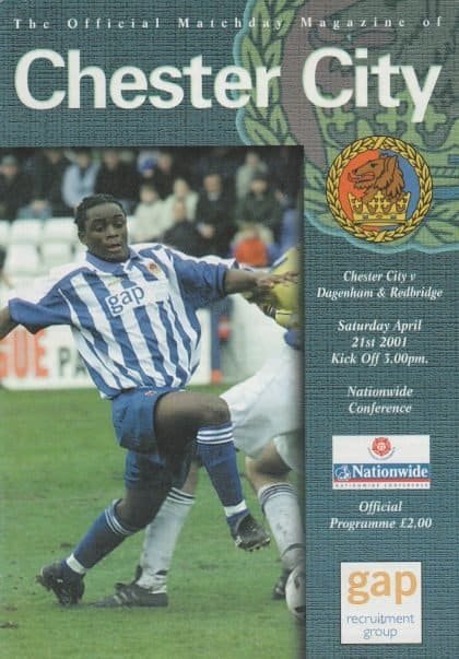 Chester City v Dagenham & Redbridge  21-Apr-2001