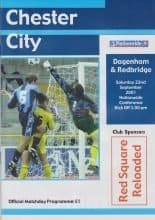 Chester City v Dagenham & Redbridge 22-Sep-2001