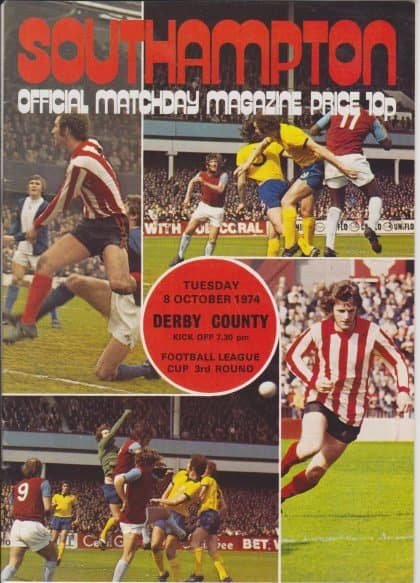Southampton v Derby County 08-Oct-1974