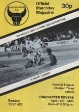 Oxford United v Doncaster Rovers  12-Apr-1982