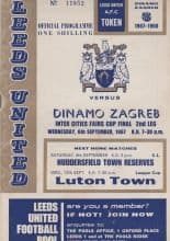 Leeds United v Dinamo Zagreb 06-Sep-1967