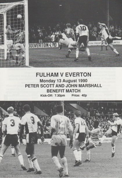 Fulham v Everton 13-Aug-1990