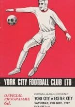 York City v Exeter City 25-Nov-1967