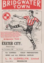 Bridgwater Town v Exeter City  07-Jan-1967