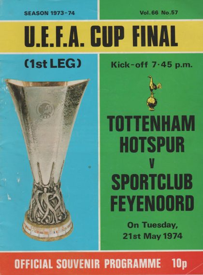 Tottenham Hotspur v Feyenoord 21-May-1974