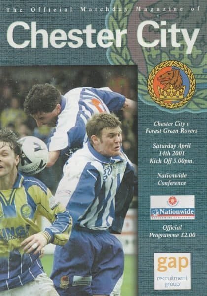 Chester City v Forest Green Rovers  14-Apr-2001